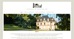 Desktop Screenshot of chateaudemontmelian.com